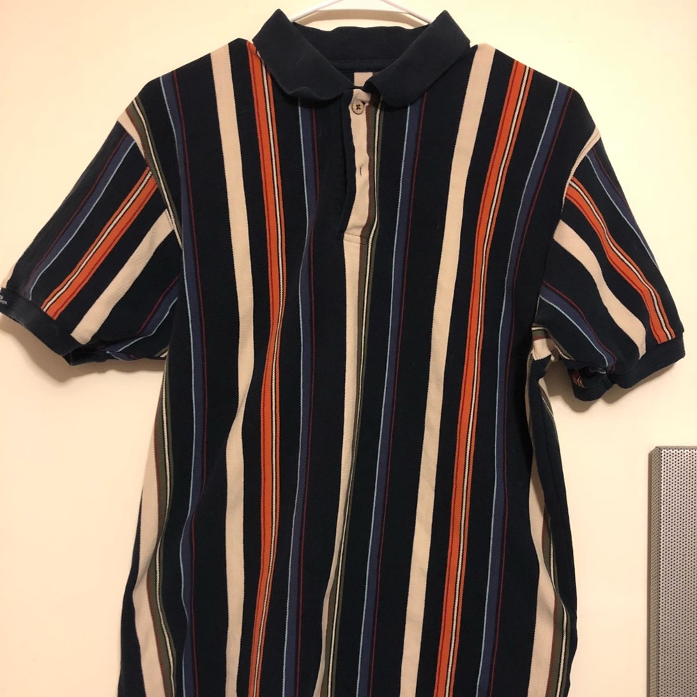 Vintage Chaps Ralph Lauren vertical striped polo